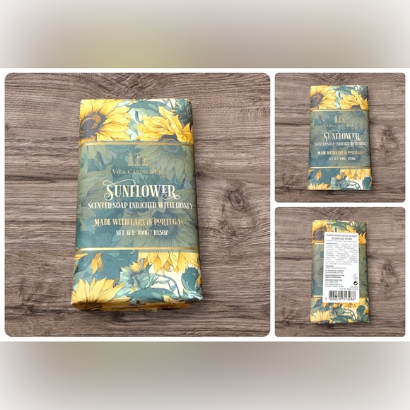 Vila Cardillium Sunflower And Honey Soap New 10.5 oz Made In Portugal - Picture 1 of 4